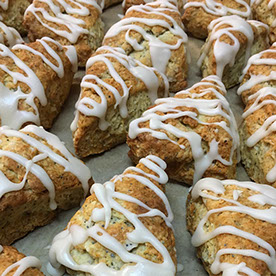 Organic Vegan Lemon Poppy Seed Scones by Veganics Catering