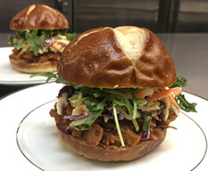 Organic Vegan BBQ Jackfruit Slider with Slaw by Veganics Catering